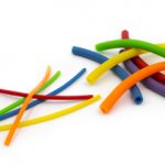 Goma tubular colores
