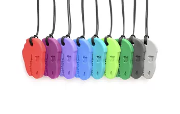 Dino teething necklace