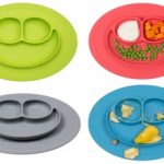 Mini prato com compartimentos de silicone