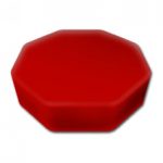 Red vibrating cushion