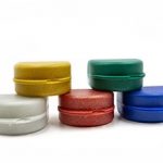 Cassa di plastica glitter