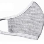 Reusable cloth mask with filters - shiny