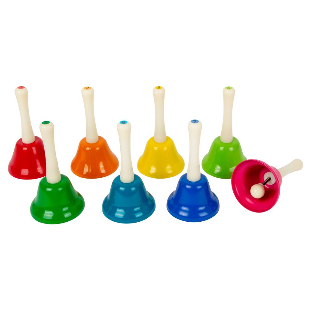 Set de campanas musicales!!! Ideal para kinder musical Es muy fácil  aprender con este método  Cada campana una nota musical, cada nota…