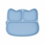 Prato de silicone com ventosa gatinho