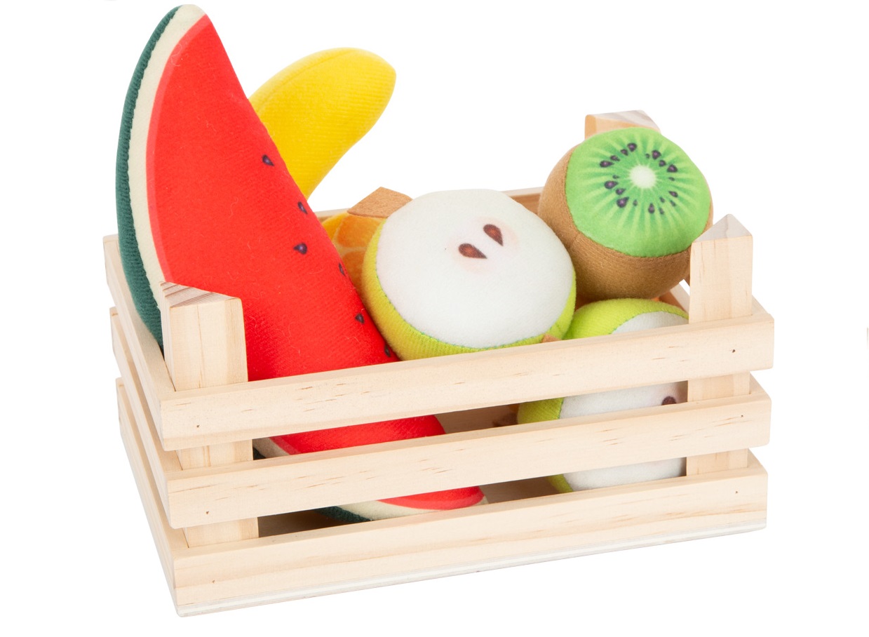 Set de Frutas de tela con caja - logopedicum Set de Frutas de tela con caja - logopedicum