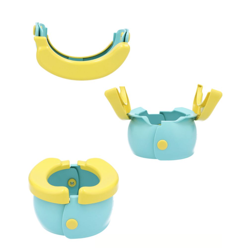 YOOLEETC Orinal de viaje para niños pequeños, inodoro plegable en forma de  plátano, orinal portátil con bolsa de almacenamiento, exterior e interior