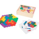 Puzzle educativo de madera - Hexágonos