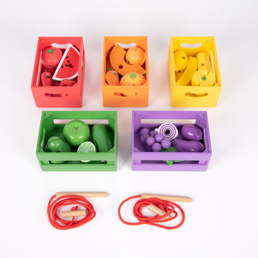 Set Frutas y Vegetales de juguete con Velcro — La jugueteria online