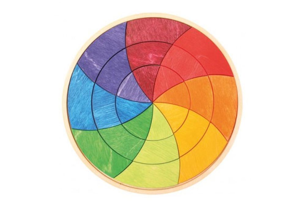 Puzzle colores - Círculo cromático - logopedicum