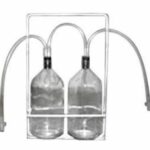 Botella con soporte para ejercicios respiratorios