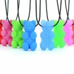 Teddy bear teething necklace