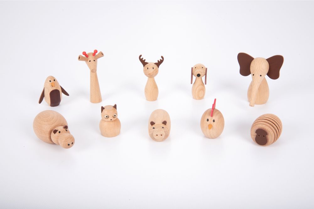 Juguete Figuras de madera Animales de la Granja