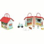 Wooden portable symbolic game set