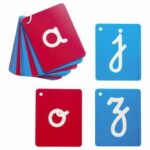 Cursive textures alphabet - Montessori
