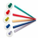 Palhinhas de diferentes diâmetros para sucção, sopro e fonação.
