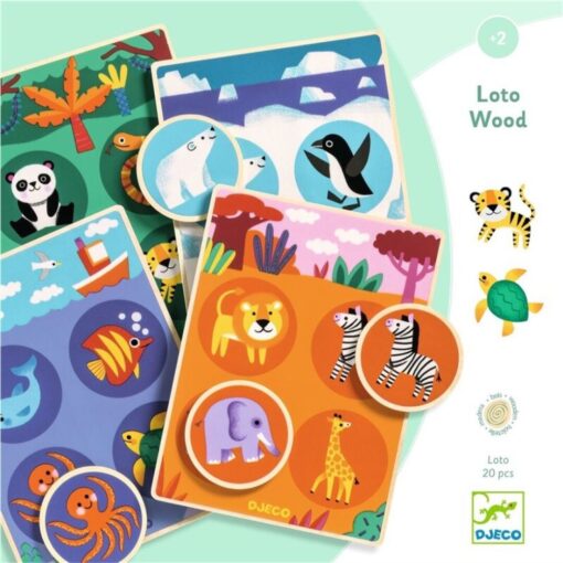 Loto Wood - animales de madera - Imagen 2