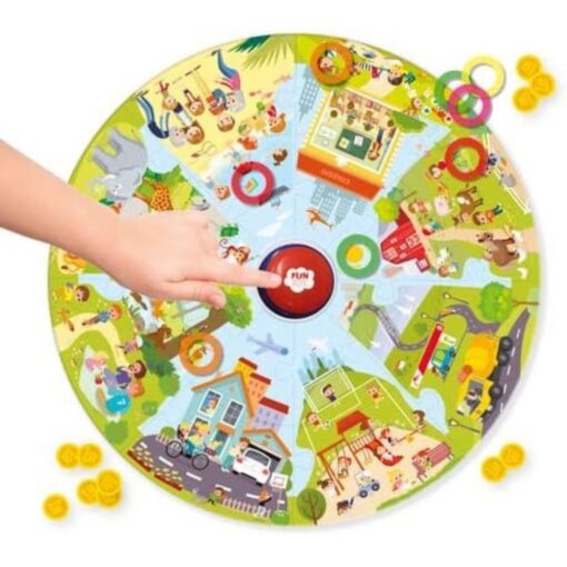 Puzzle búho botón - Juego de mesa de observación y escucha - Imagen 3