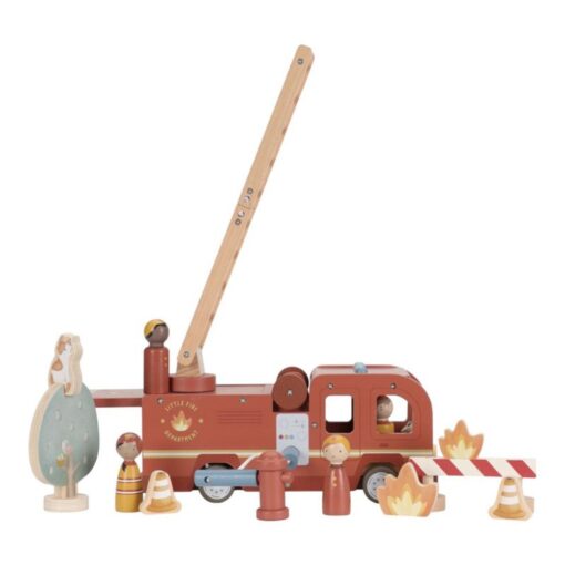 Set camión de bomberos de madera - immagine 14