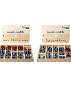 Alfabeto de madera móvil – Cofre pedagógico