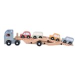 Camión de transporte de coches de madera XL - immagine 2