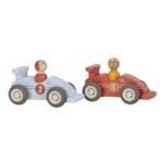 Set de coches de carreras de madera - Con retroceso
