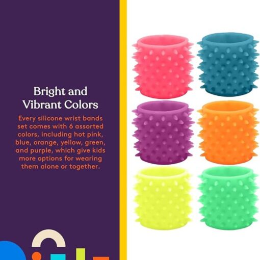 Pulseras elásticas con texturas – Pack de 6 - Imagen 5