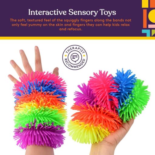 Pulseras sensoriales Squishy – Pack de 6 - Imagen 5