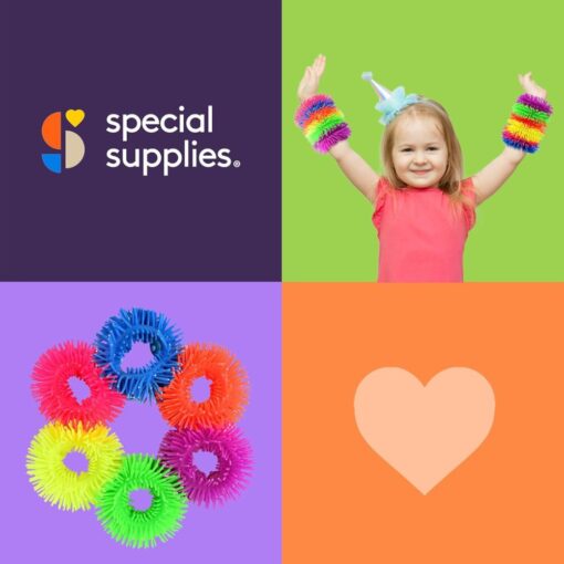Pulseras sensoriales Squishy – Pack de 6 - Imagen 6