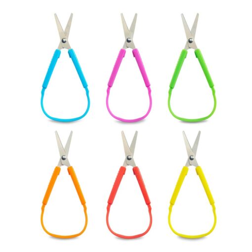 Tijeras adaptadas con bucle y apertura automática – Pack de 6 - Imagen 2