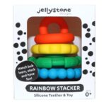Mordedor apilable de silicona arcoíris – Stacker Teether Rainbow - Imagen 3