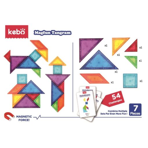 Tangram tridimensional - piezas 3D con imán - Image 3