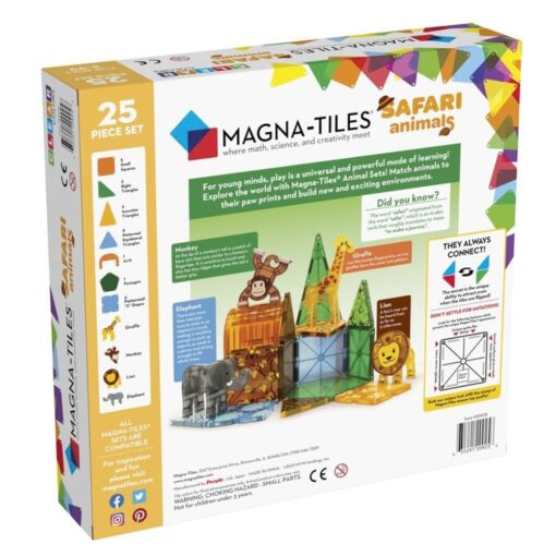 Gioco di costruzione magnetica Savana - Magna-Tiles Safari Animals - immagine 6