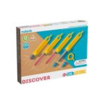 Makedo Discover: caja Makedo Discover con 126 piezas, desde 5 años, herramientas seguras para cartón