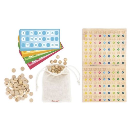 Bingo in legno compatto con scatola - immagine 3