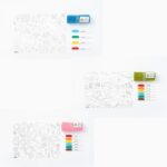 Individual de silicone reutilizável para colorir com marcadores