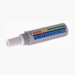 Medidor de flujo respiratorio Pinnacle con boquilla, escala de 60 a 900 L/min y marcadores de zona de colores