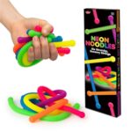 Fideos sensoriales estirables neón