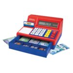 Caja registradora de juguete con calculadora – Learning Resources