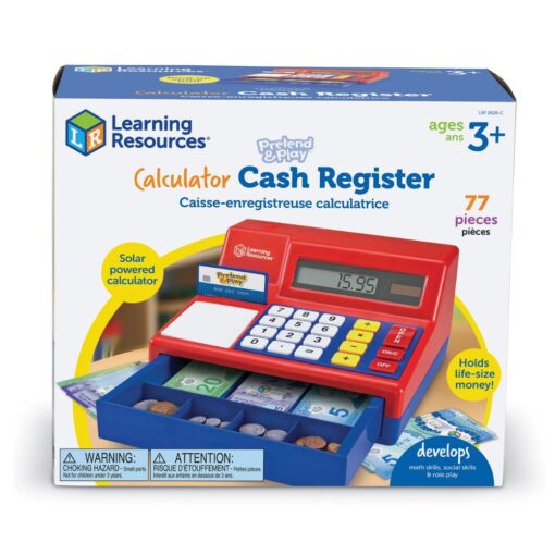 Caja registradora de juguete con calculadora – Learning Resources - Imagen 5