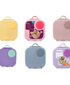 Fiambrera infantil Mini Lunchbox b.box en seis colores, cerradas y vistas de frente