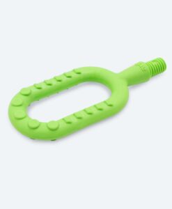 Cabezal Z-Vibe Racetrack de ARK: óvalo verde para morder, con bultos redondos y pequeñas crestas