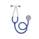 Fonendoscopio Classic de Gima en azul real con tubo en Y y cabeza de doble campana de acero inoxidable