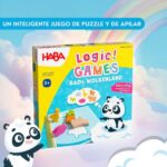 Bao's Cloudland de HABA: un inteligente juego de puzzle y de apilar, juego de lógica de madera para niños