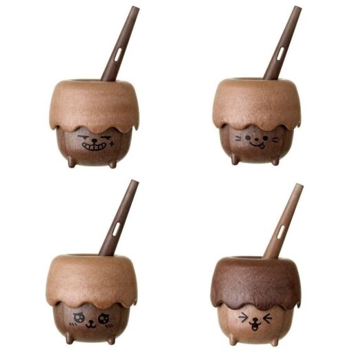 Pompero antiderrames Woody: la varita desmontada en dos piezas con su aro, de Mother's Corn