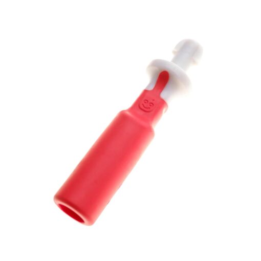 Cabezal Bite Tube rojo para Sensi: tubo de silicona hueco y grueso, con conector blanco