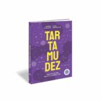 libro en 3D, portada morada con «TARTAMUDEZ» en amarillo y los nombres de las autoras Portada del libro Tartamudez, guía para familias, docentes y profesionales, de Odescalchi y Kleidermacher