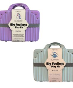 Maleta Big Feelings de Jellystone: las dos maletas Big Feelings Play Kit en lila y azul