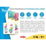 Stacking Challenge de HABA: ficha pedagógica: resolución de problemas, coordinación y atención
