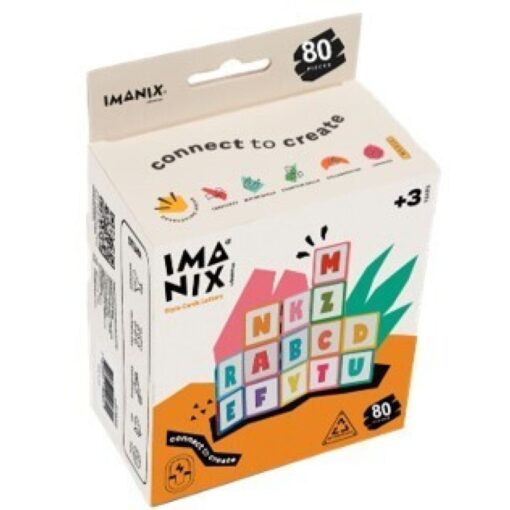 Imanix Style Cards Letras: caja de 80 tarjetas Style Cards Letters con el lema connect to create y más de 3 años