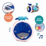 Baby Roller Ballena de Ludi: detalles de la ballena: funda desmontable y lo que suena en su interior